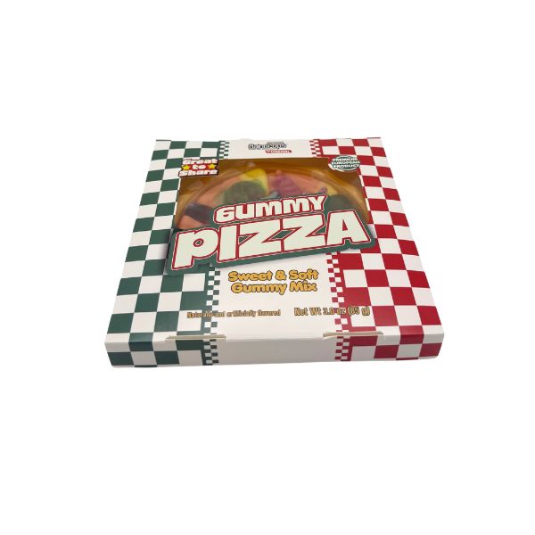 Raindrops Gummy Pizza, Sweet & Soft Gummy Mix, 18ct Display Box