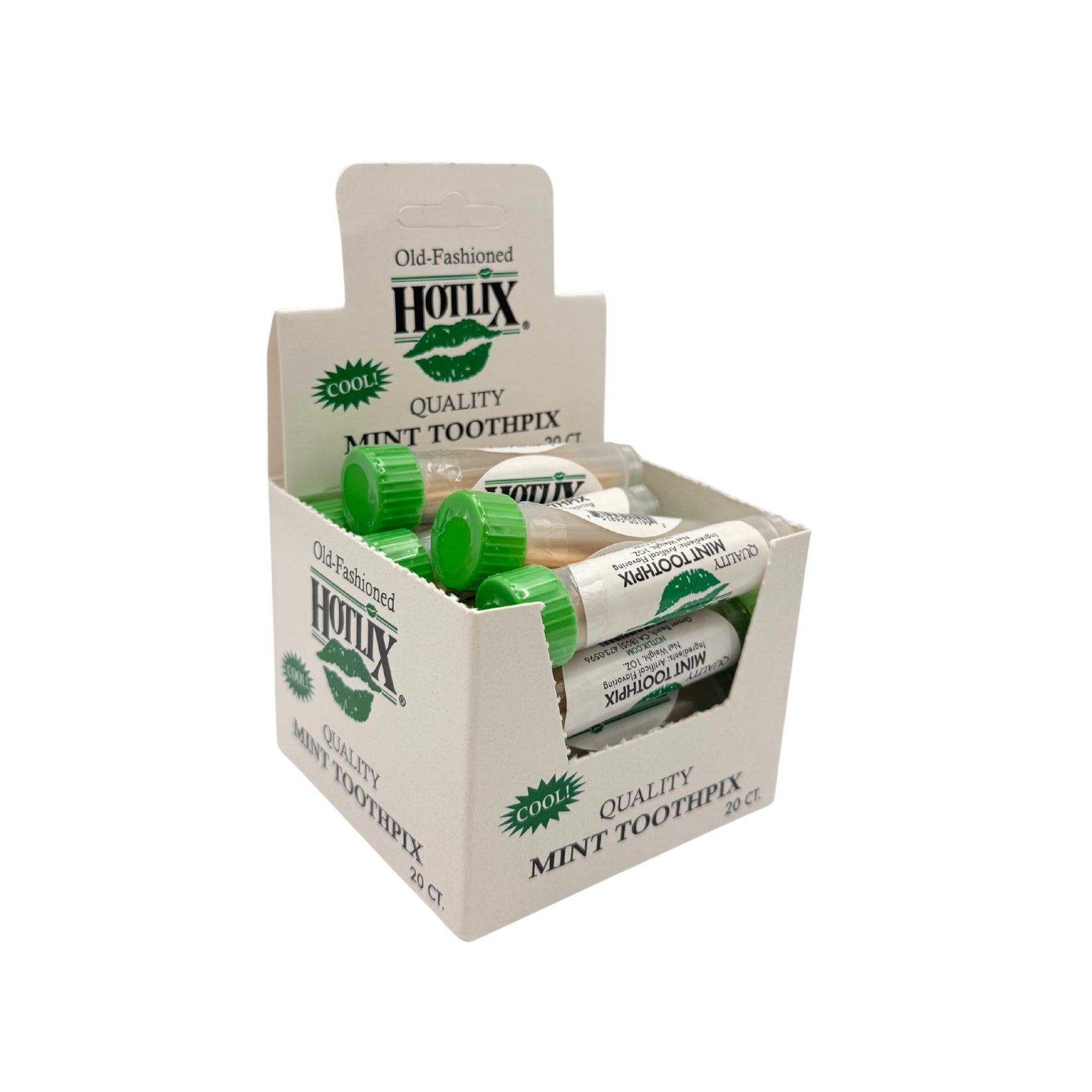 Hotlix Mint Flavored Toothpicks, Nostalgic Treat 20ct