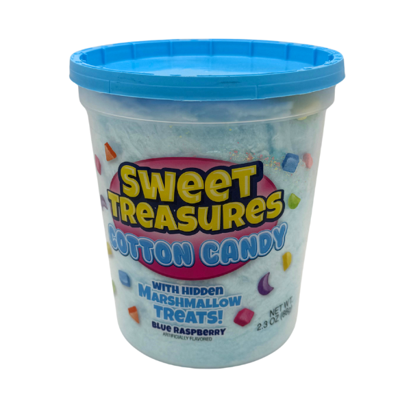 Sweet Treasures w/Marshmallows Cotton Candy, 2oz Tubs, 12ct