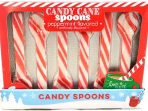 Peppermint Candy Spoons 6 Pack Box, 12ct