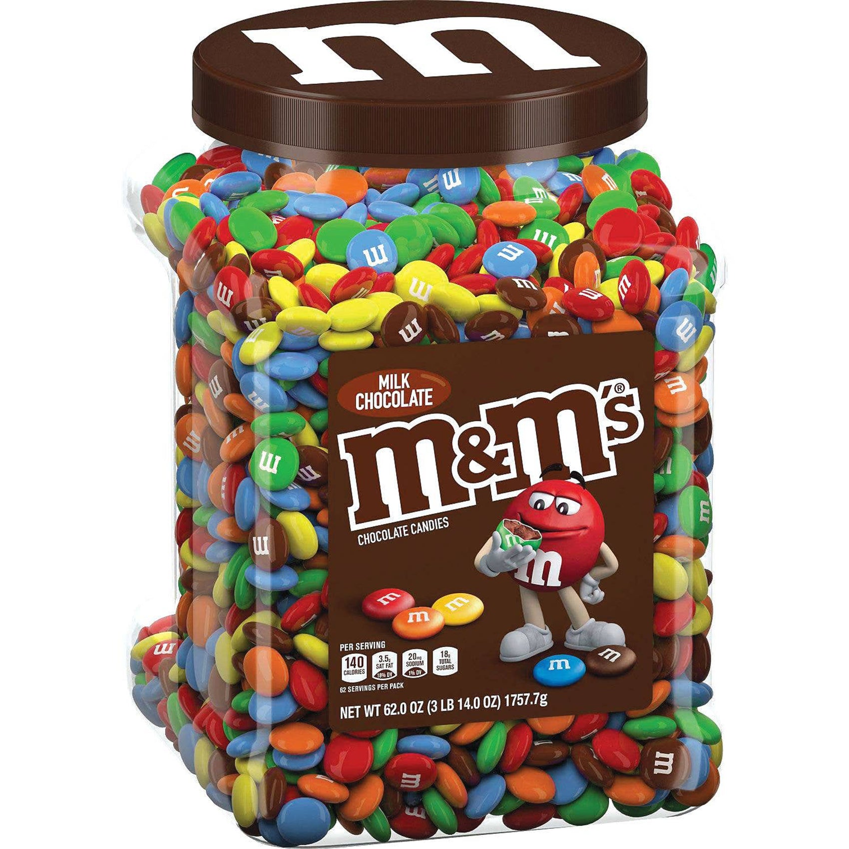 M&M's Plain Pantry Size, 62oz, 1 Container