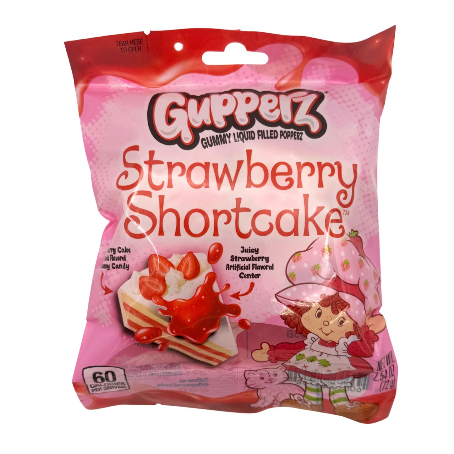 Gupperz Strawberry Shortcake, 2.54oz Bag, 12ct