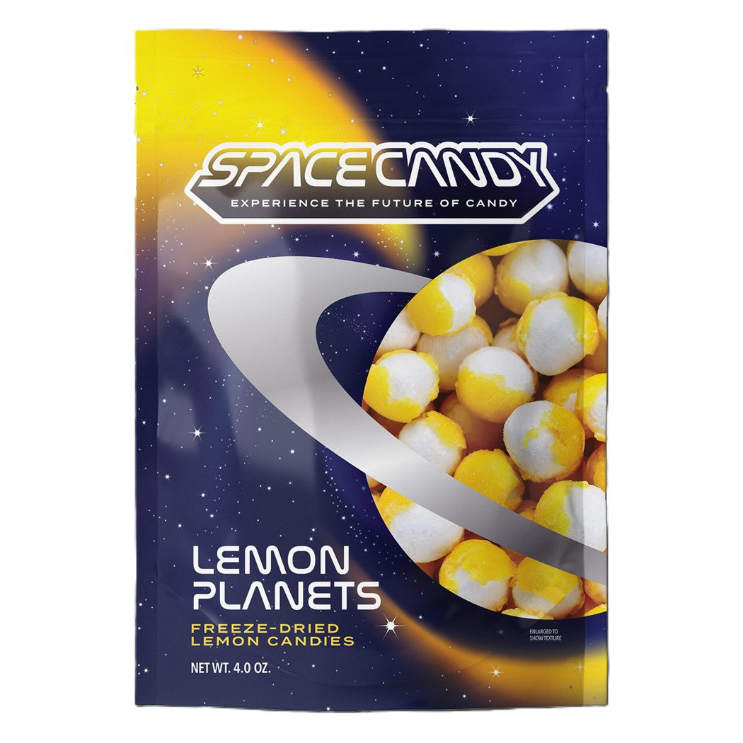 Space Candy Lemon Planets Freeze Dried 4oz, 12ct