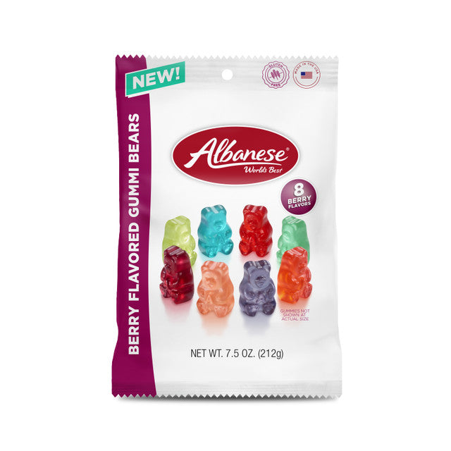 Albanese Berry Flavored Gummi Bears 7.5oz, 12ct