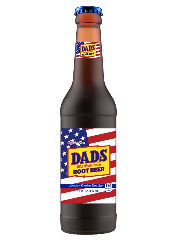 Dad's Root Beer Soda, 12oz Glass Bottle 24ct