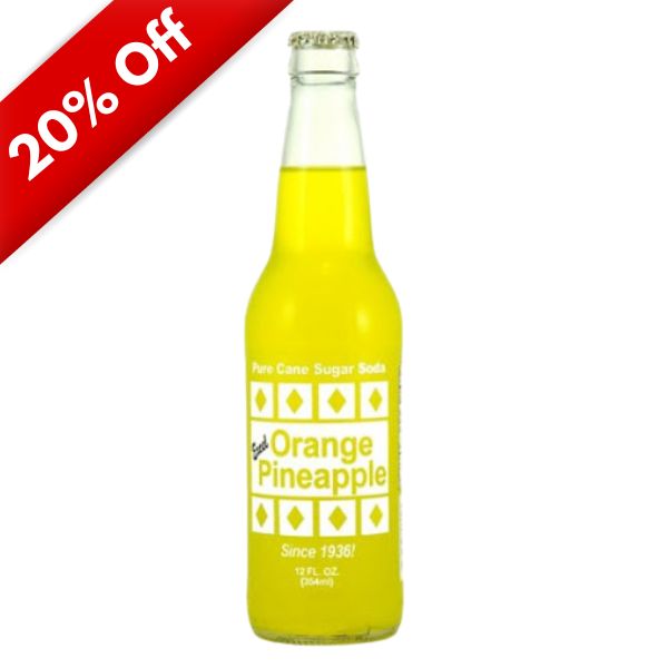 Excel Orange Pineapple, 12oz Glass Bottle 24ct - 08/26 BB