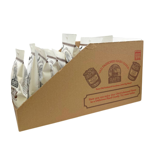 Claeys Old Fashioned Hard Candy Natural Horehound Herbal Drops 6oz Bag, 12ct Display
