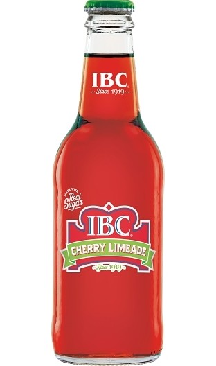 IBC Cherry Limeade 12oz Glass Bottle, 24ct