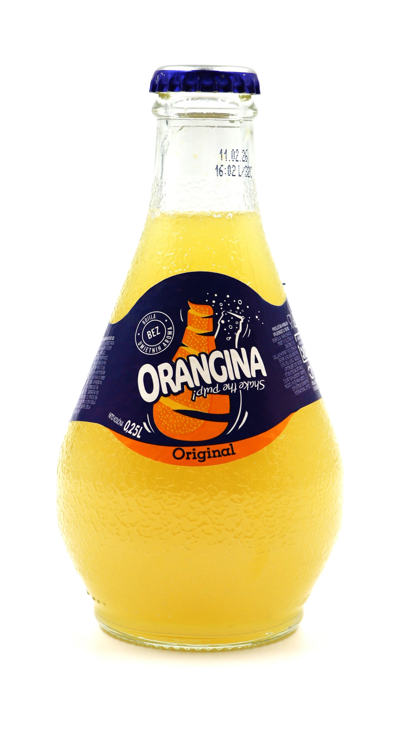 Orangina Carbonated Orange Drink .25l, 20ct Glass