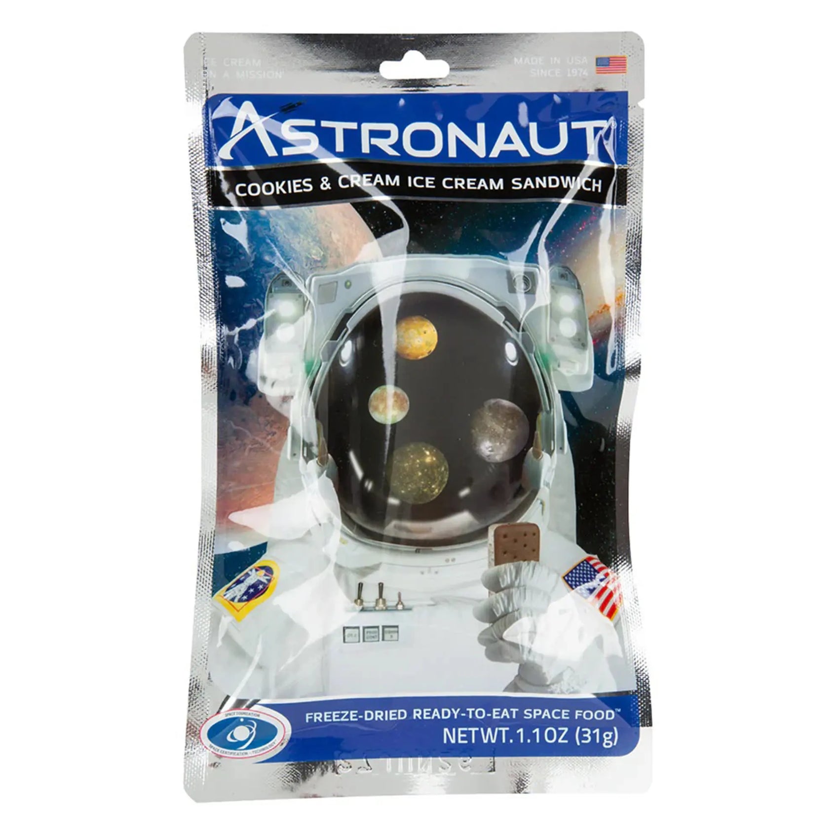 Astronaut Cookies & Cream Ice Cream Sandwich, Freeze Dried