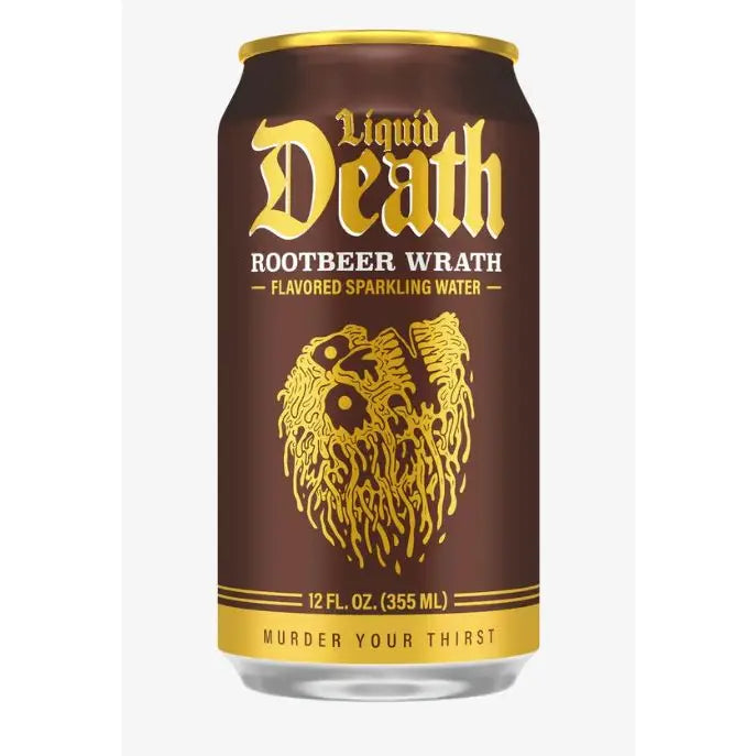 Liquid Death RootBeer Wrath Sparkling Water 12oz, 6ct