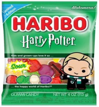 Haribo Harry Potter Draco Malfoy Sour 4.5oz Peg Bag, 12ct