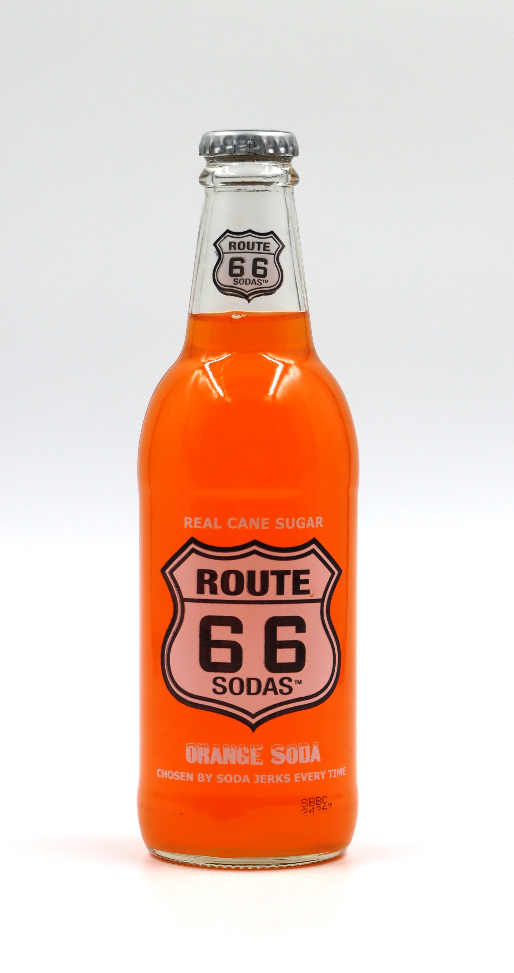 Route 66 Sodas Orange Soda, 12fl oz, 24ct Glass
