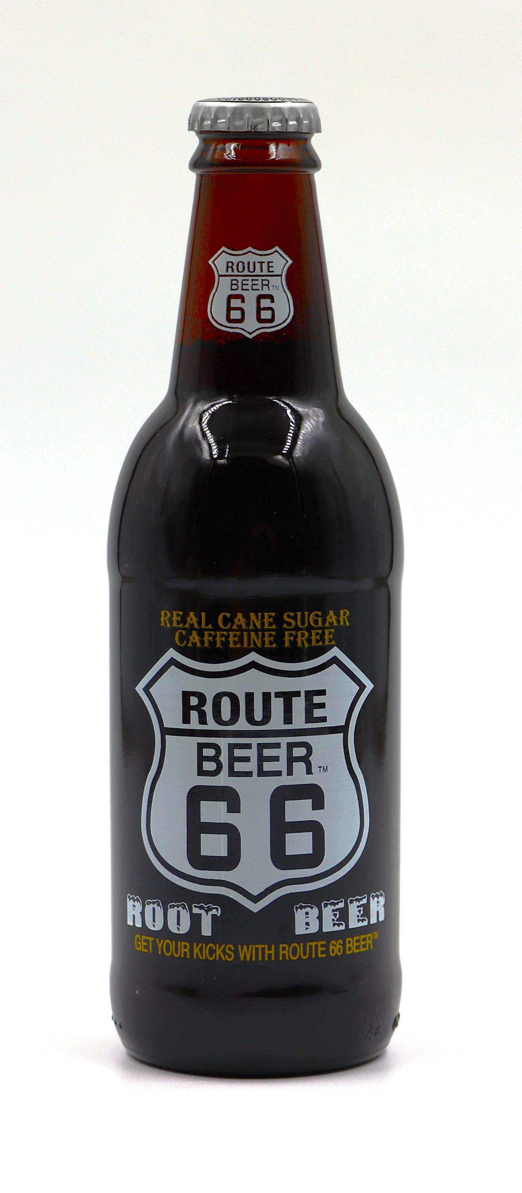 Route 66 Sodas Root Beer, 12fl oz, 24ct Glass