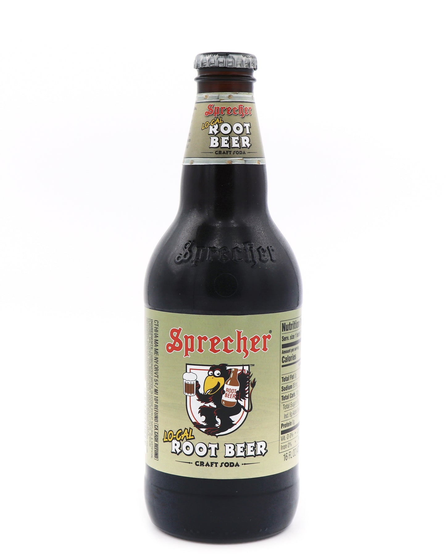 Sprecher Lo Cal Root Beer, 24ct Glass Bottles