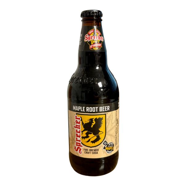 Sprecher Maple Root Beer, 24ct Glass Bottles
