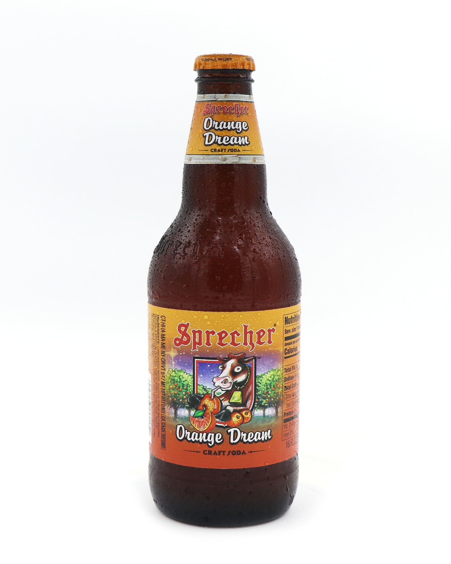 Sprecher Orange Dream, 24ct Glass Bottles