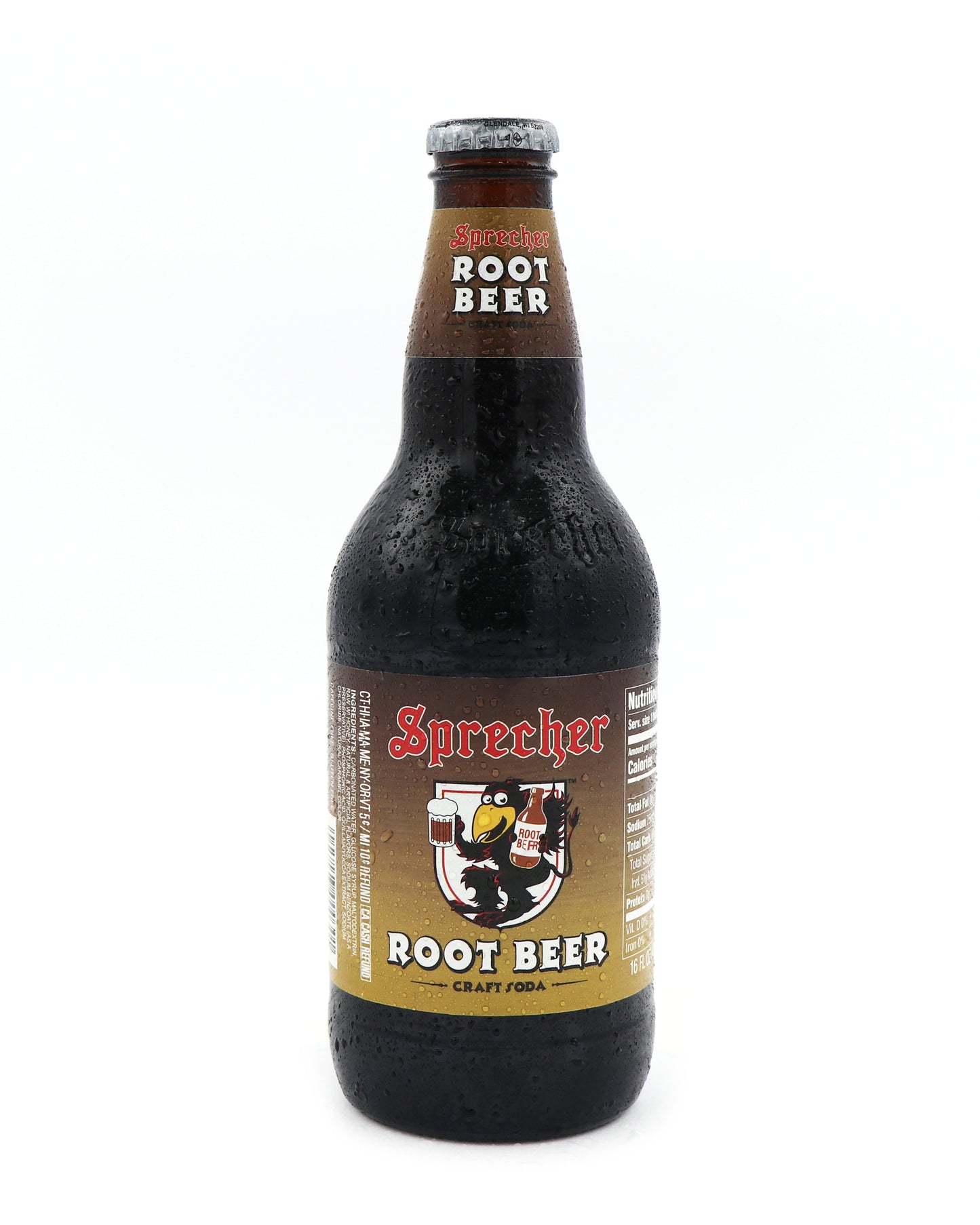 Sprecher Root Beer, 24ct Glass Bottles