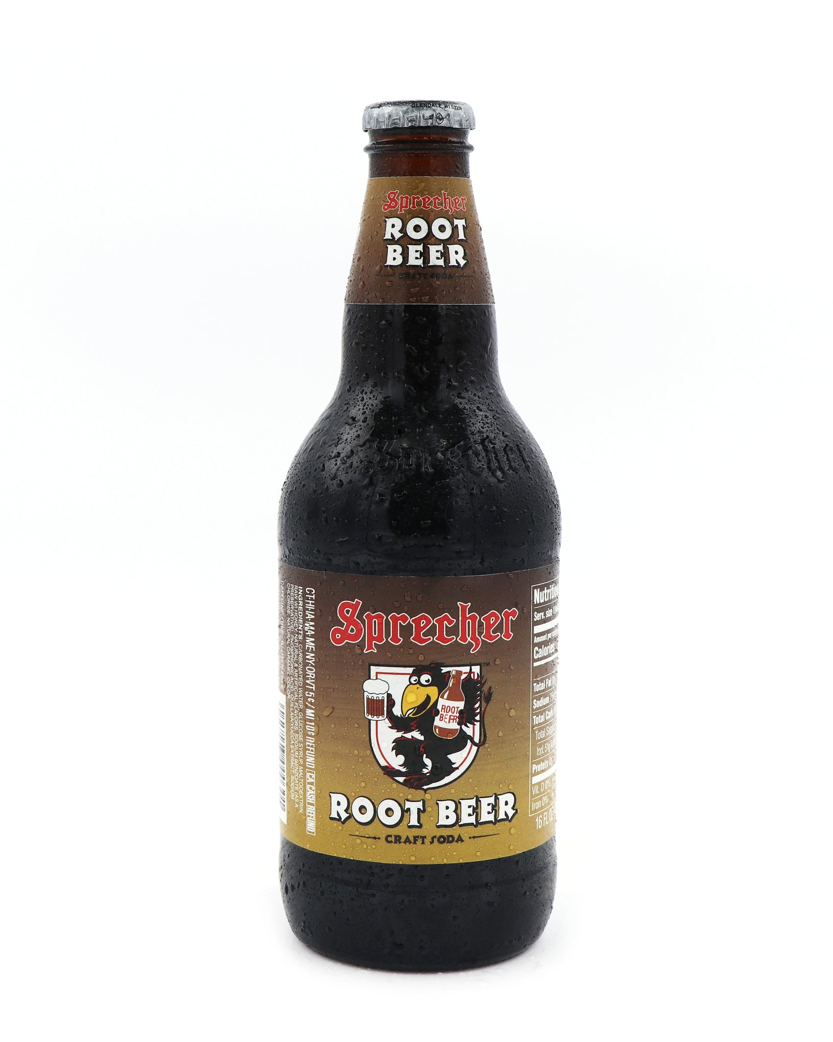 Sprecher Root Beer, 24ct Glass Bottles