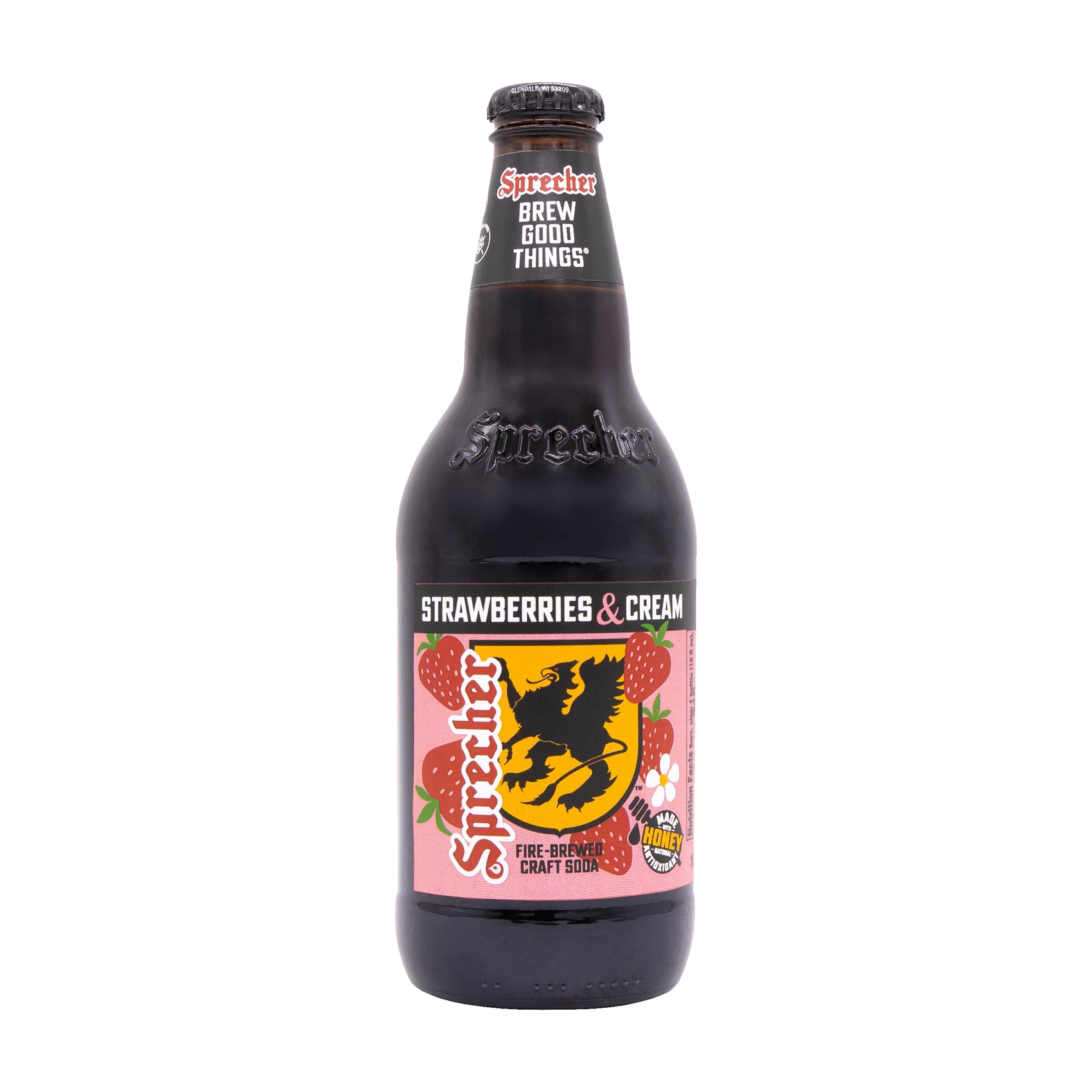 Sprecher Strawberry & Cream, 16oz Glass, 12ct