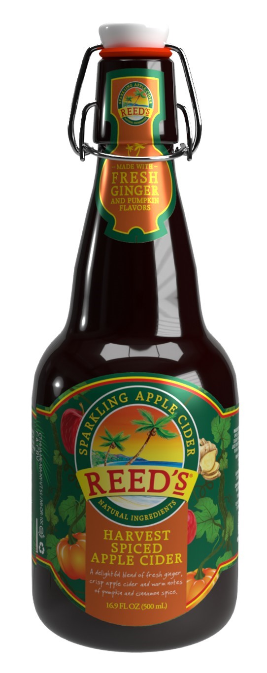 Reed's Hrvst Spcd Apple Cider 16.9oz 12ct- Glass