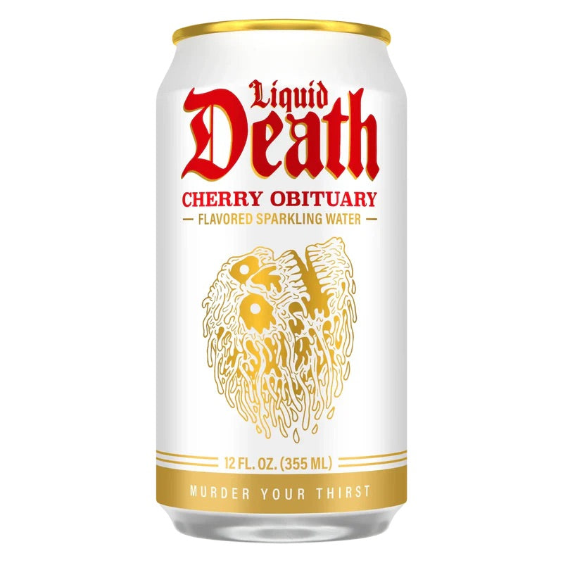 Liquid Death Cherry Obituary, 12fl oz, 6ct