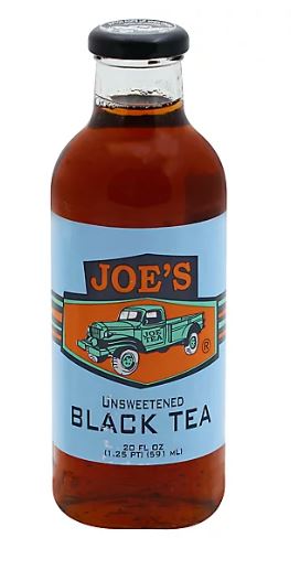 Joe Tea- Black Unswtnd, 20oz, 12ct, Glass Bottle