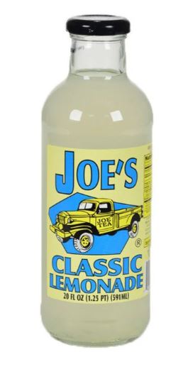 Joe Tea- Lemonade, 20oz, 12ct, Glass Bottle