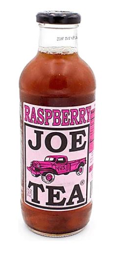 Joe Tea- Raspberry Tea, 20oz, 12ct, Glass Bottle
