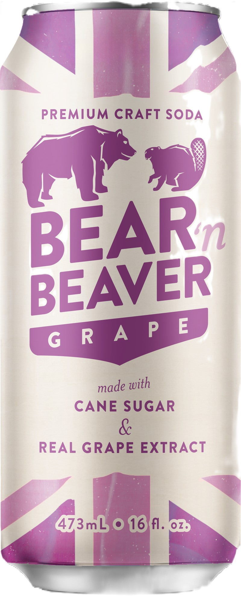 Bear 'N Beaver - Classic Grape 16oz Can, 12ct