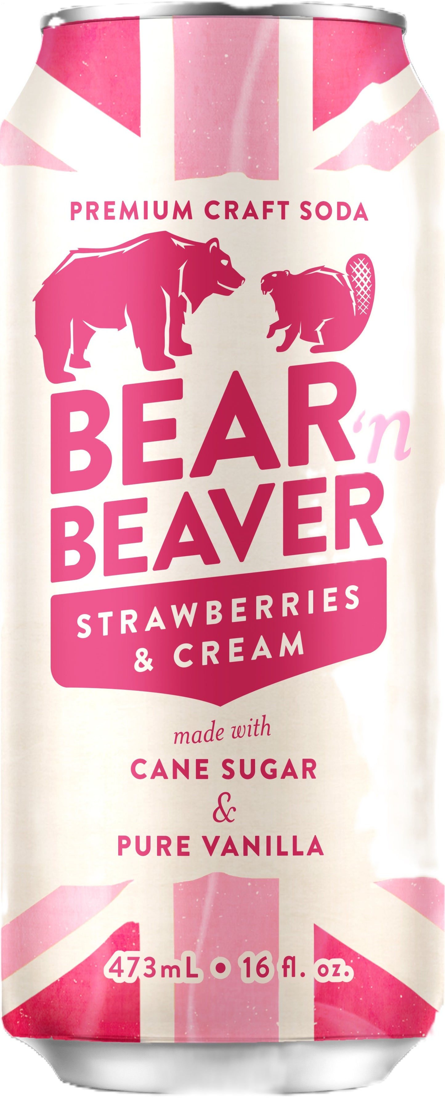 Bear 'N Beaver - Strawberries & Cream 16oz 12ct