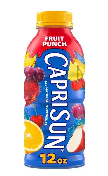 Capri Sun Fruit Punch, 12fl oz Plastic, 12ct
