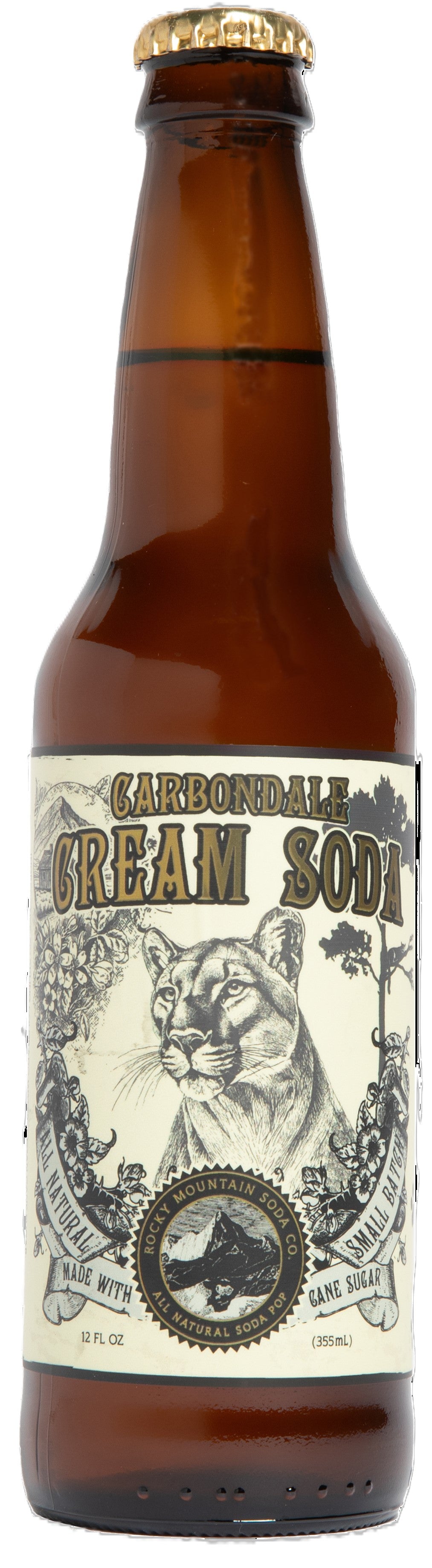 Rocky Mountain Soda Carbondale Cream 24ct Glass