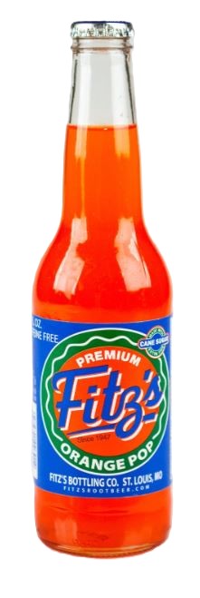 Fitz's Premium Orange Pop, 24ct Glass Bottle