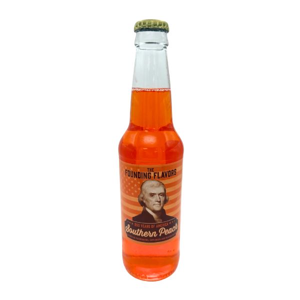 USA 250 Founding Flavors Jefferson Southern Peach, 24ct Glass Bottle