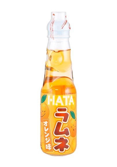 Hata Ramune Orange, 200ml Glass, 30ct