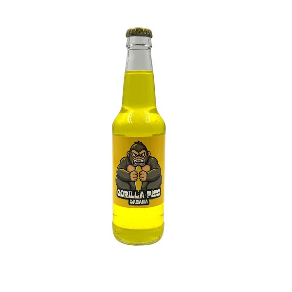 Jungle Junk Fizz Co, Gorilla Piss (Banana) 24ct Glass Bottle