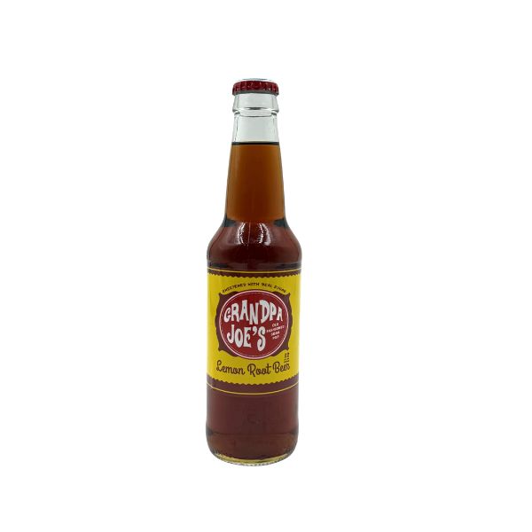 Grandpa Joe's Lemon Root Beer, 24ct Glass Bottle