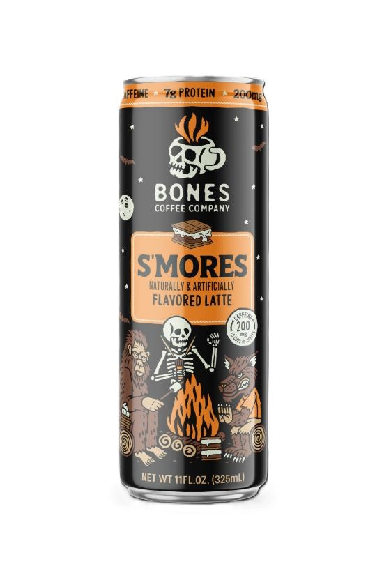 Bones Coffee RTD S'mores Latte 11oz can, 12ct case