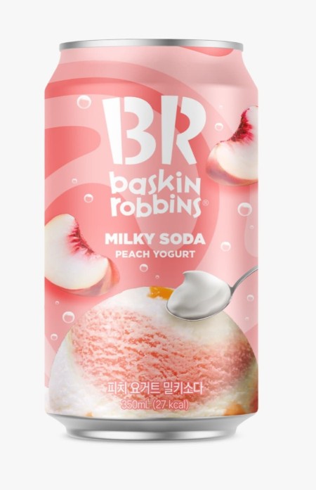 Limited Import - Baskin Robins Milky Soda Peach Yogurt 350ml