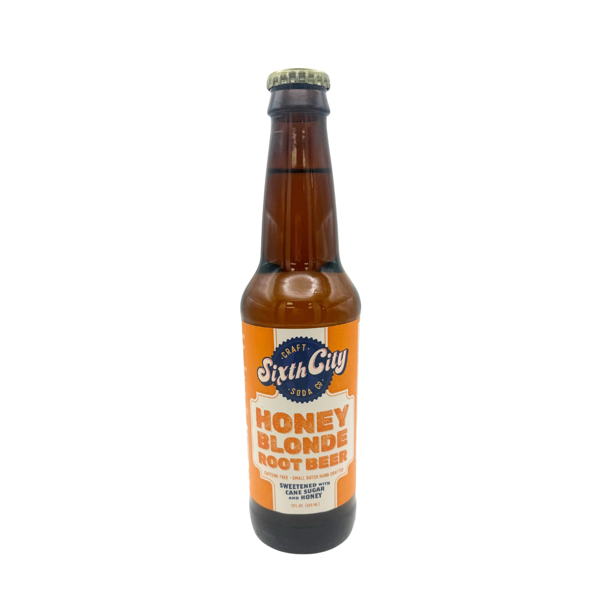 Sixth City Craft Soda Co - Honey Blonde Root Beer, 12oz glass, 24ct