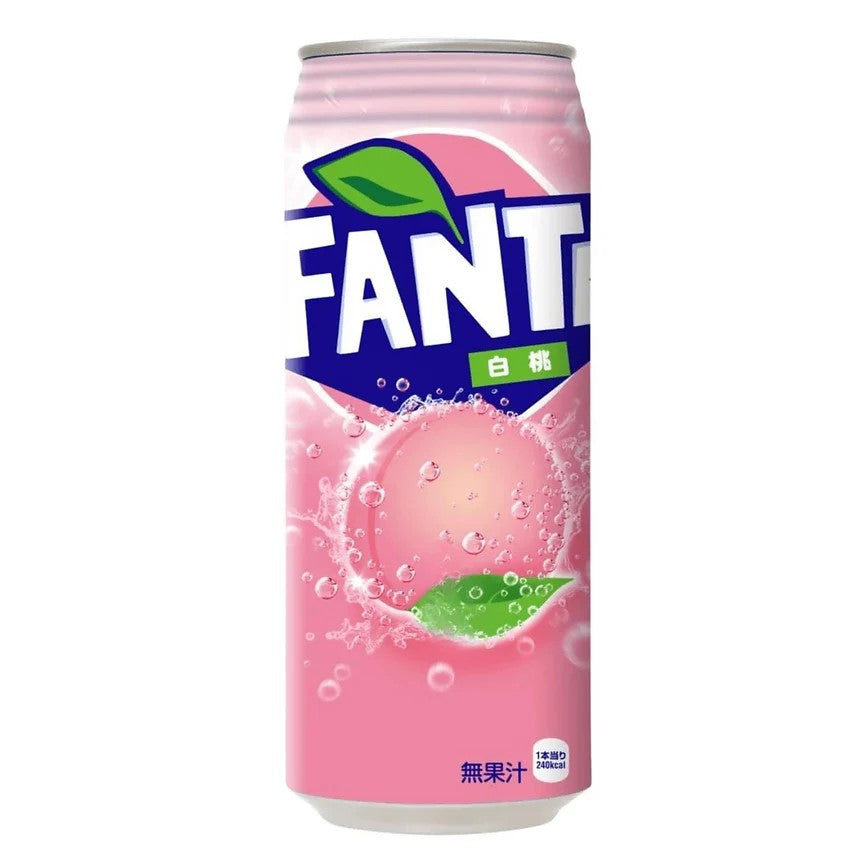 Limited Import - Fanta White Peach (Japan), 500ml Can, 24ct