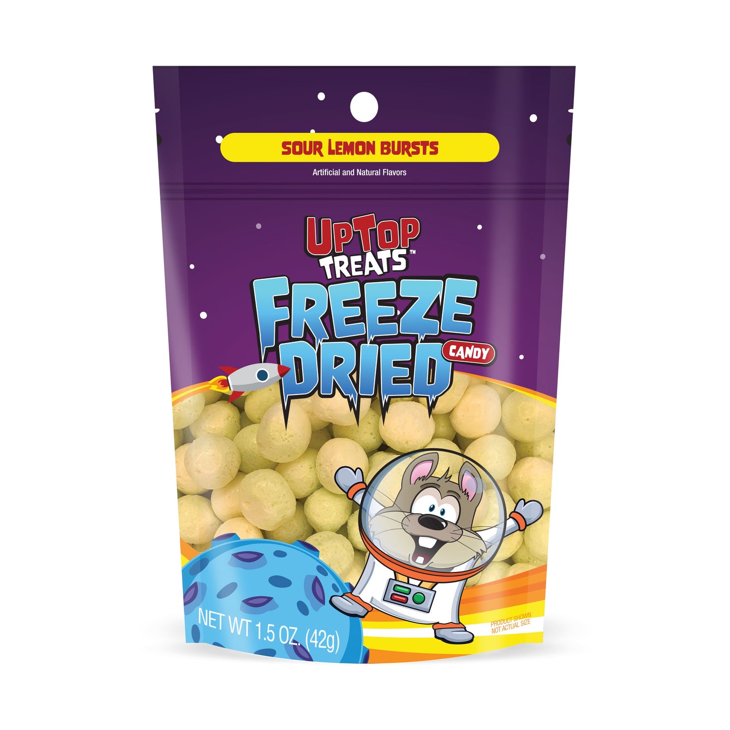 UpTop Freeze Dried Sour Lemon Bursts 1.5oz 12ct
