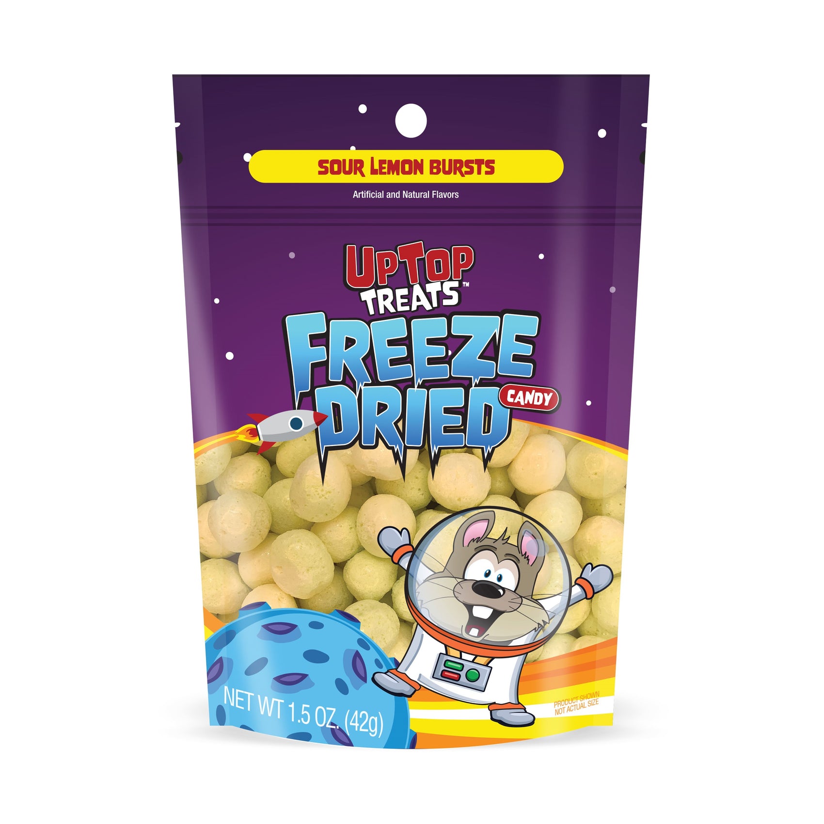 UpTop Freeze Dried Sour Lemon Bursts 1.5oz 72ct