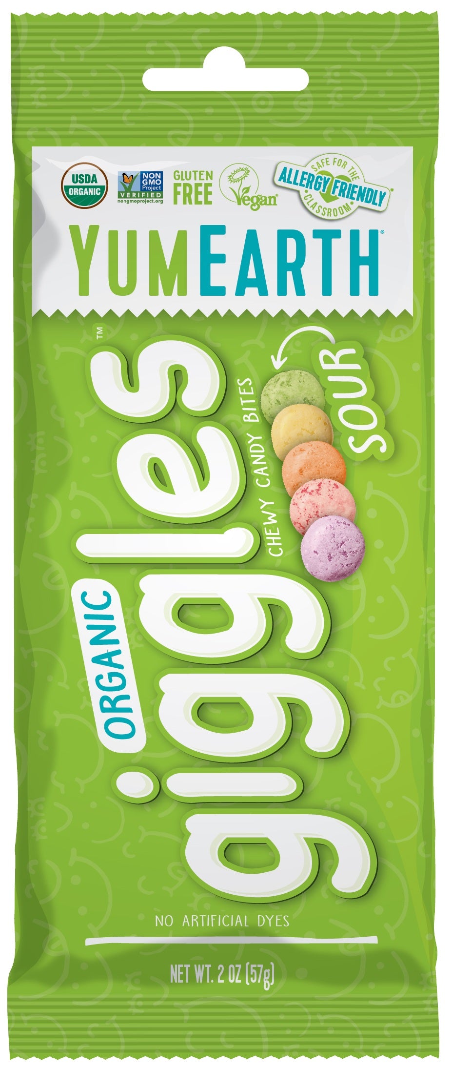 YumEarth Organic Sour Giggles 2oz, 12ct