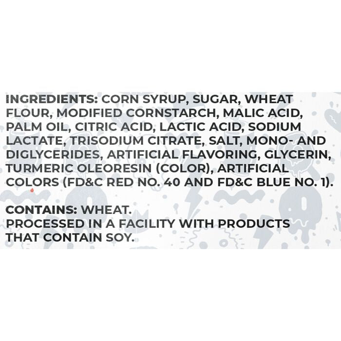 Sour Strips Rainbow 3.4oz Peg Bag, 12ct