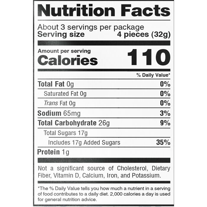 Sour Strips Rainbow 3.4oz Peg Bag, 12ct