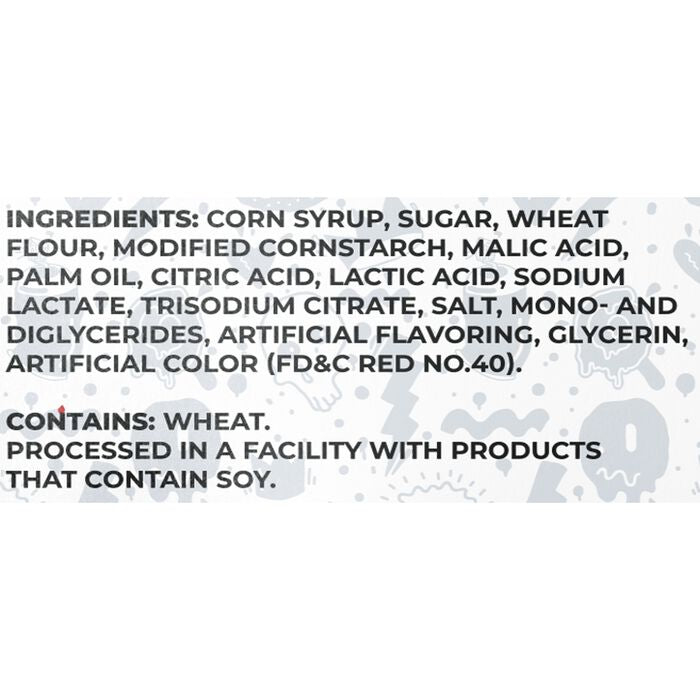 Sour Strips Strawberry 3.4oz Peg Bag, 12ct