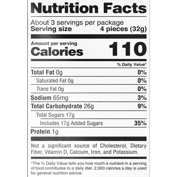 Sour Strips Strawberry 3.4oz Peg Bag, 12ct