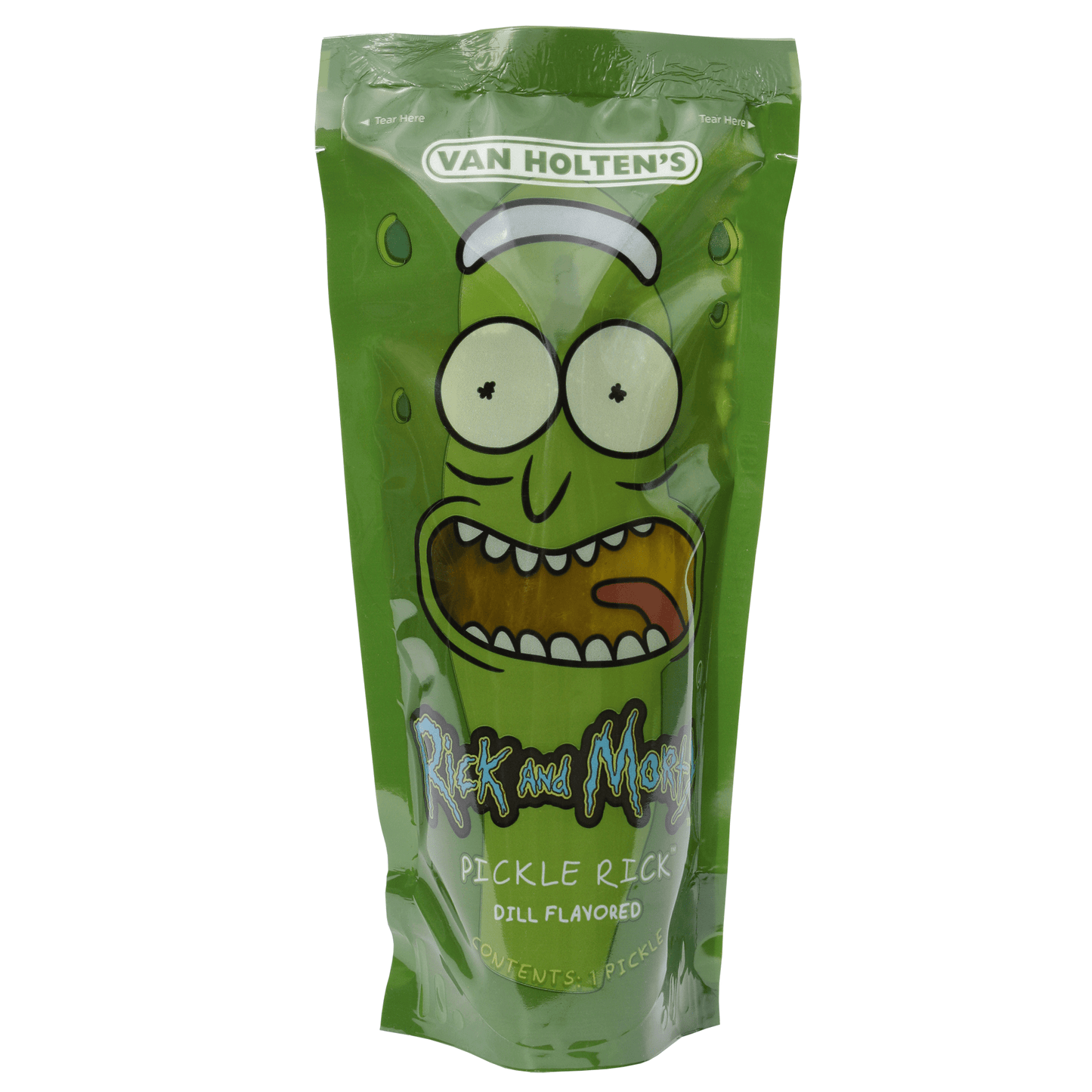 Van Holten's Rick & Morty Pickle Rick Pouch, 12ct